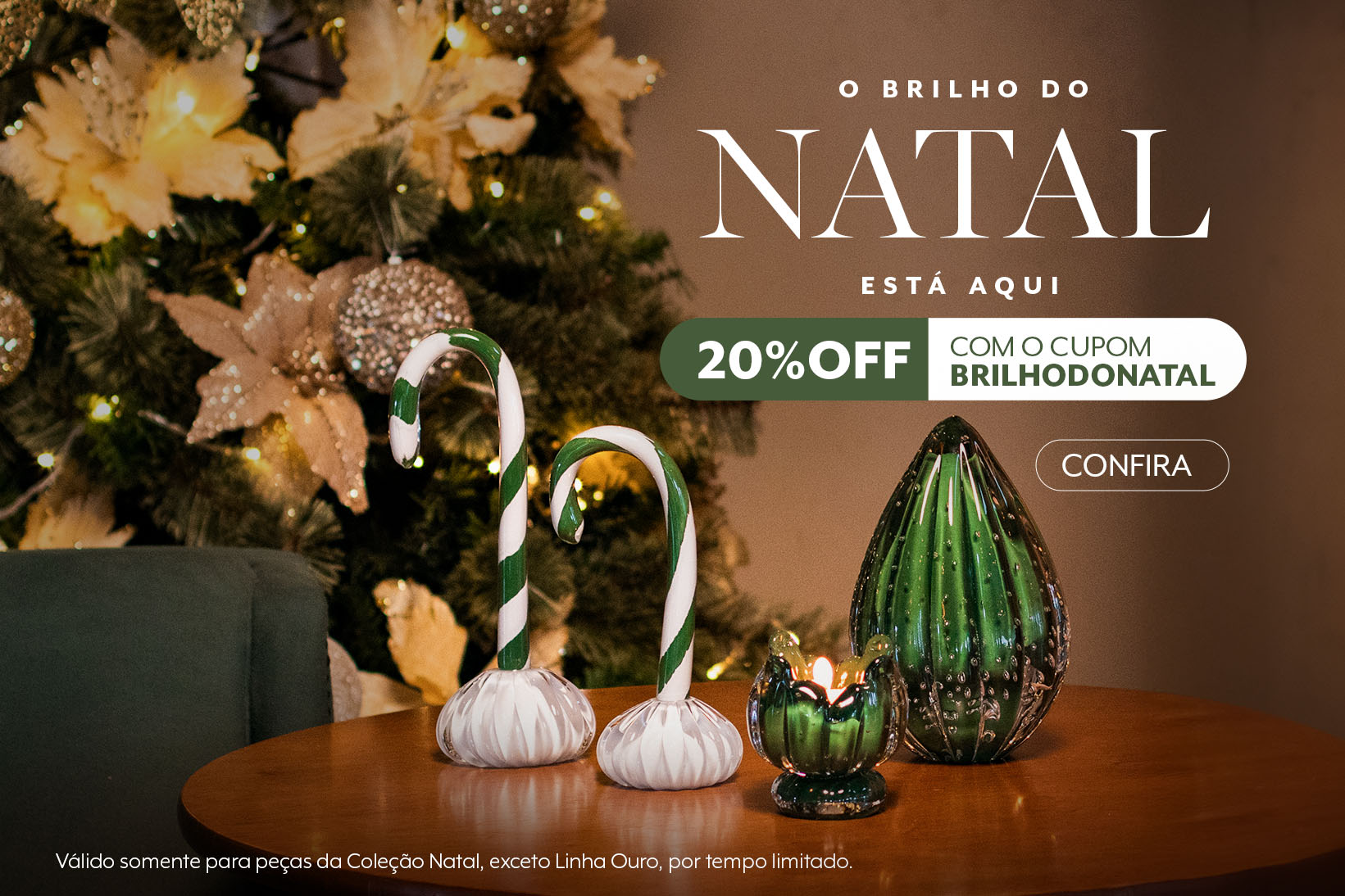 promocao natal cristais tavares 20 porcento desconto em cristal de murano para decoração