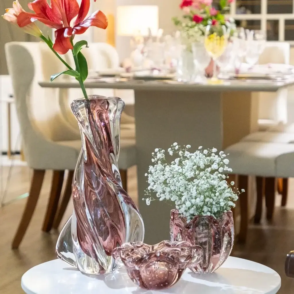 Kit De Decoracao Em Murano Vaso Torcione Cachepot Sweet Charming Vintage Rose 1 1024x1024