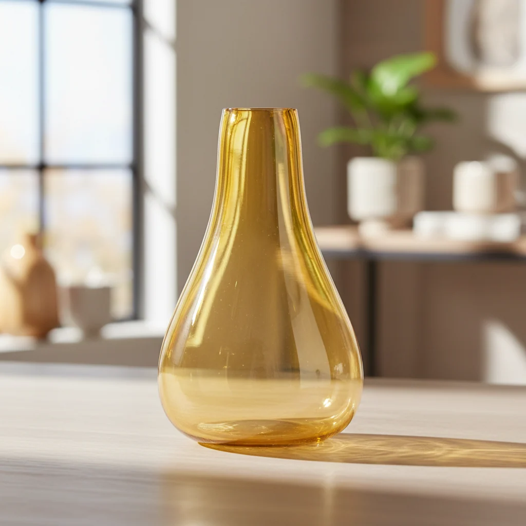 Vaso De Decoração Em Murano Solitário Olivia Ambar